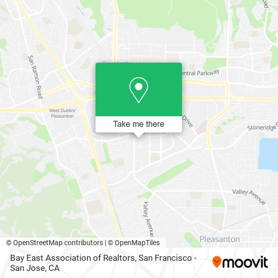 Mapa de Bay East Association of Realtors