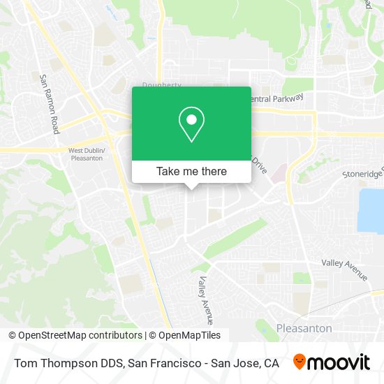 Tom Thompson DDS map