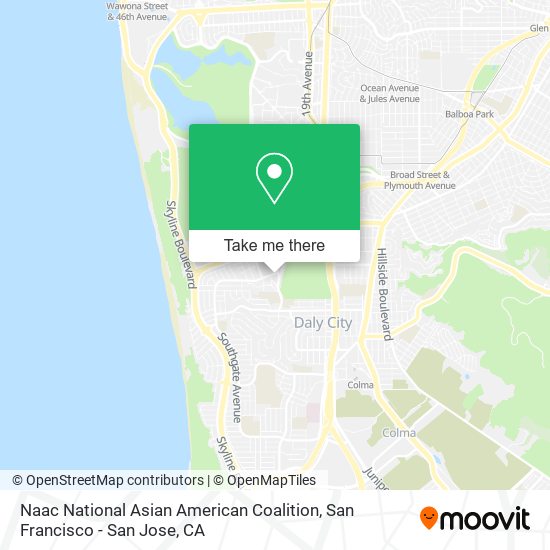 Mapa de Naac National Asian American Coalition