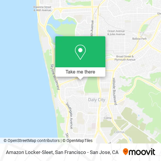 Amazon Locker-Sleet map
