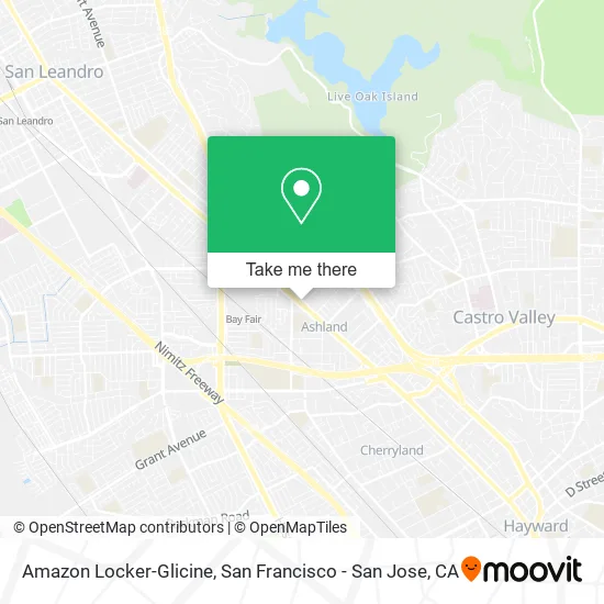 Amazon Locker-Glicine map