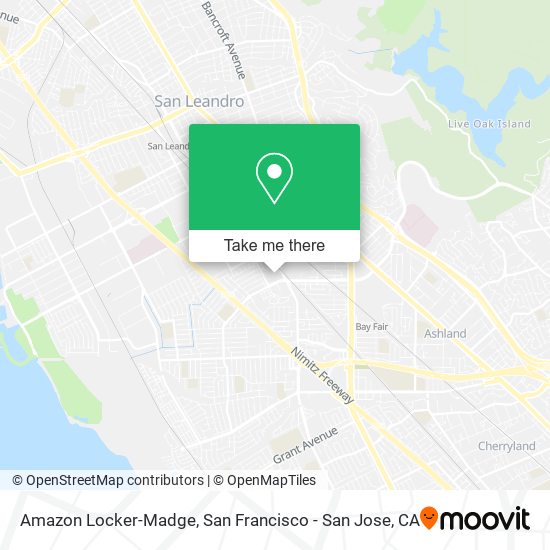 Mapa de Amazon Locker-Madge