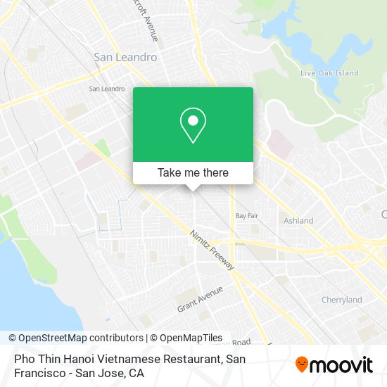 Mapa de Pho Thin Hanoi Vietnamese Restaurant