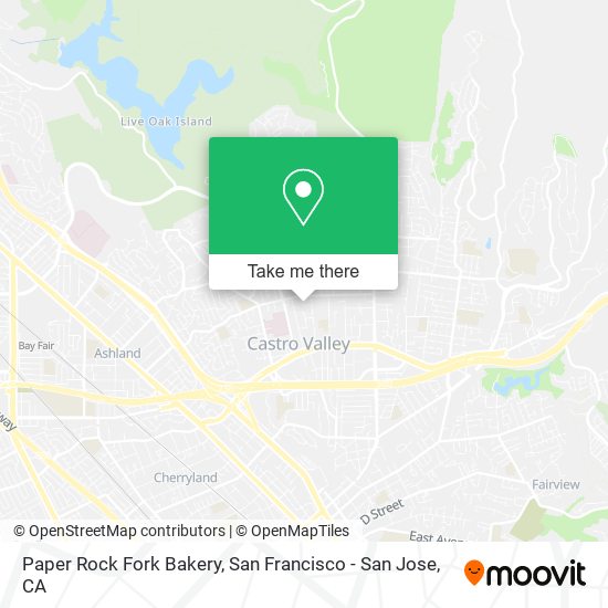 Paper Rock Fork Bakery map