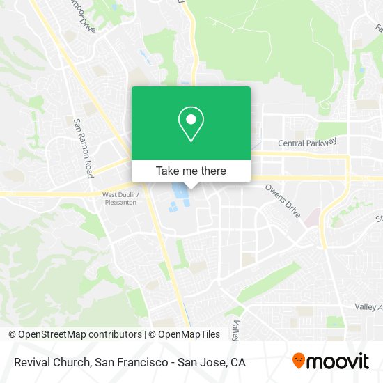 Revival Church map