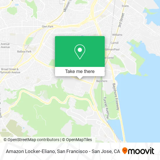Amazon Locker-Eliano map
