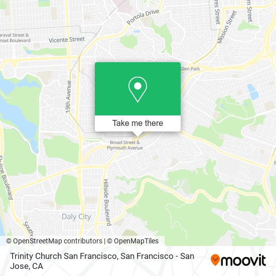 Trinity Church San Francisco map