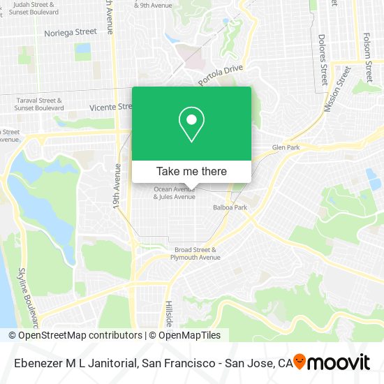Ebenezer M L Janitorial map
