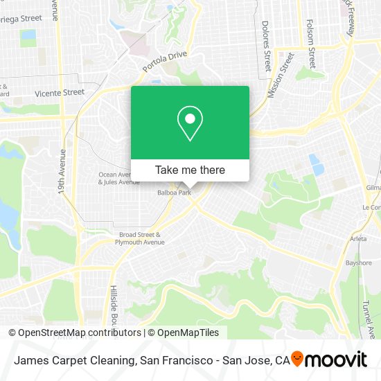 James Carpet Cleaning map