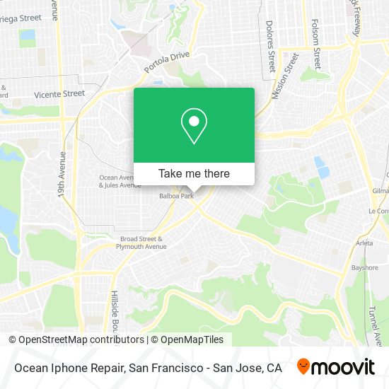 Ocean Iphone Repair map