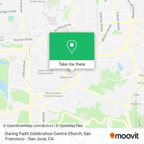 Daring Faith Celebration Centre Church map