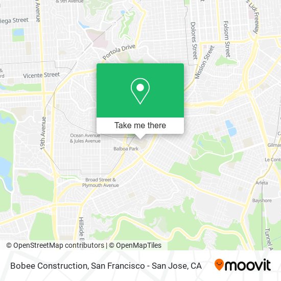 Bobee Construction map