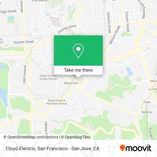 Cloyd Electric map