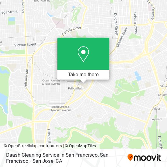 Daash Cleaning Service in San Francisco map