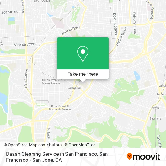 Daash Cleaning Service in San Francisco map