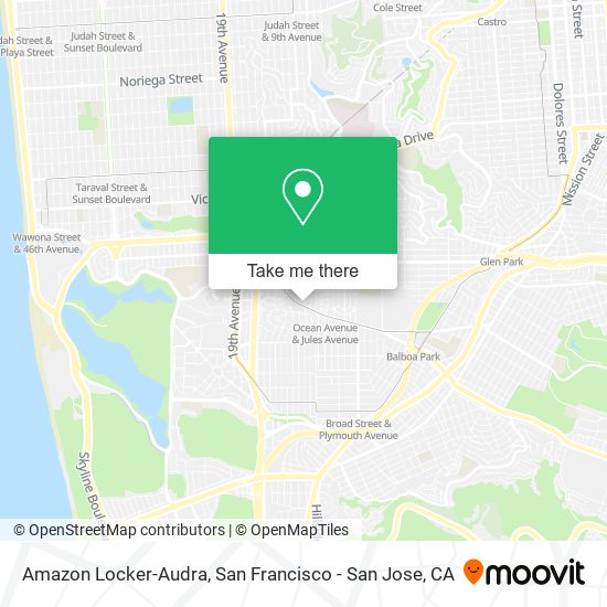 Amazon Locker-Audra map