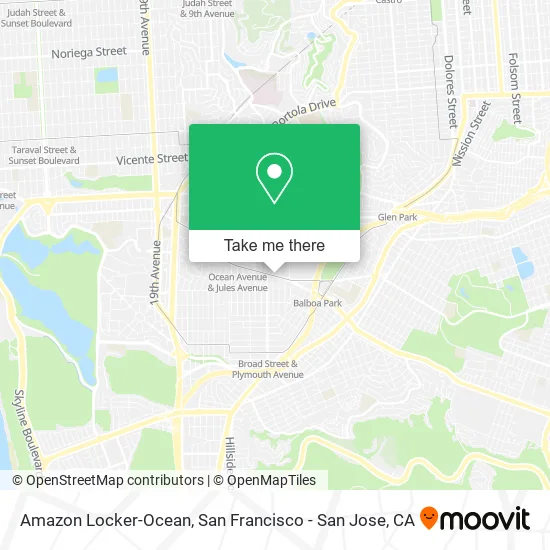 Amazon Locker-Ocean map