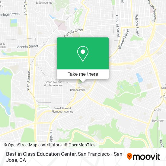 Best in Class Education Center map