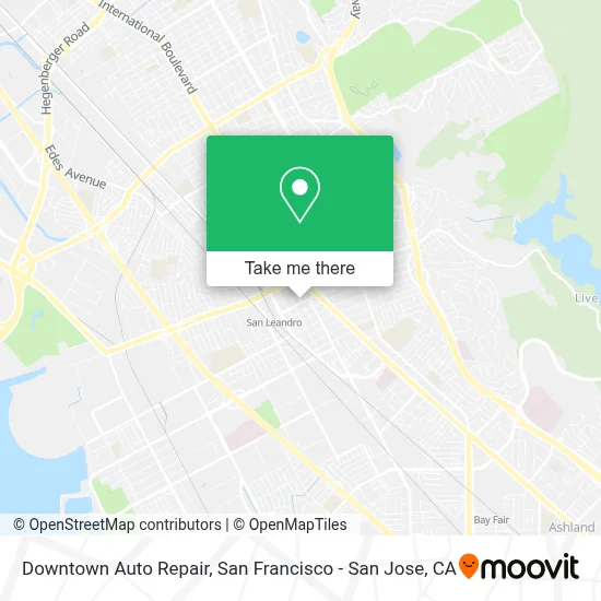 Downtown Auto Repair map