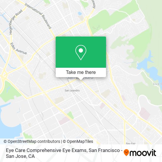 Mapa de Eye Care Comprehensive Eye Exams