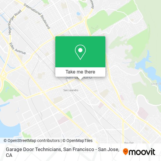Garage Door Technicians map
