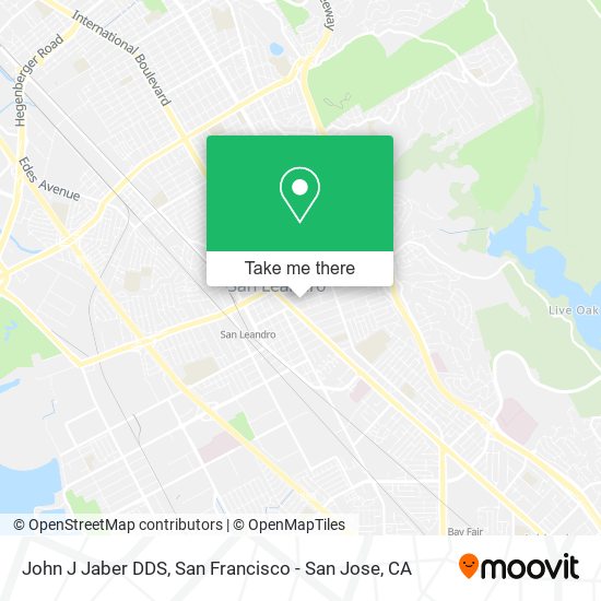 Mapa de John J Jaber DDS