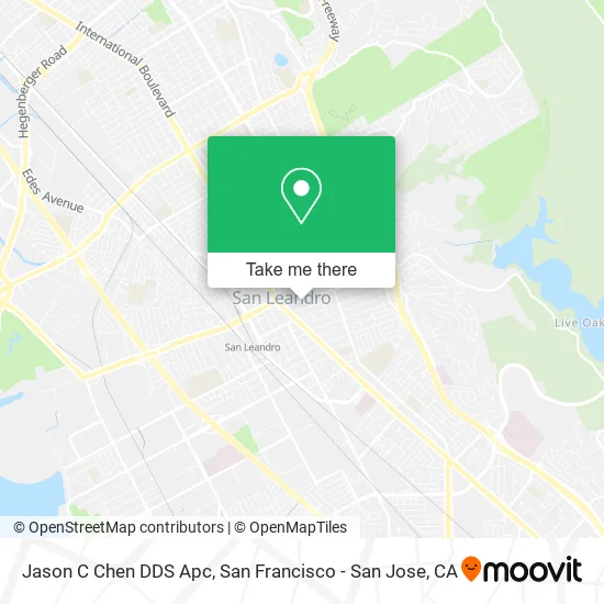 Mapa de Jason C Chen DDS Apc