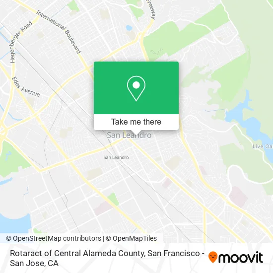 Mapa de Rotaract of Central Alameda County