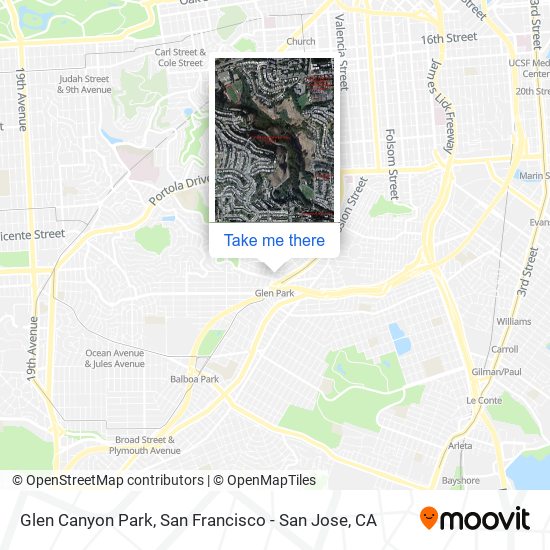 Glen Canyon Park map