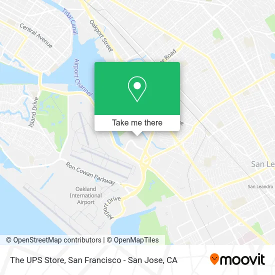 The UPS Store map