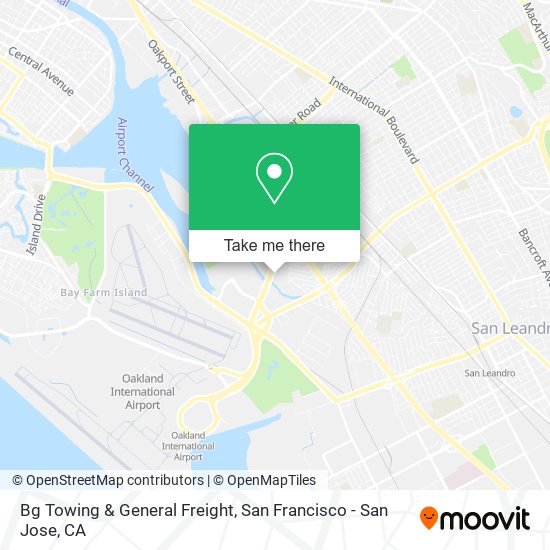 Bg Towing & General Freight map