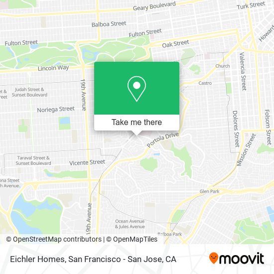 Eichler Homes map