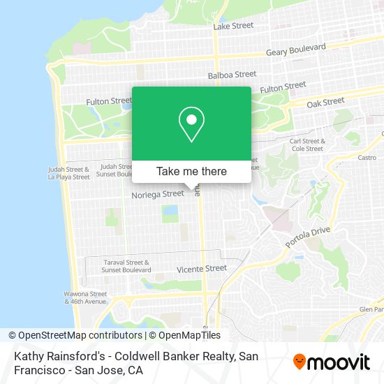 Kathy Rainsford's - Coldwell Banker Realty map