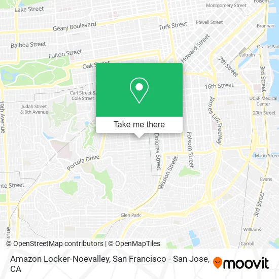 Mapa de Amazon Locker-Noevalley