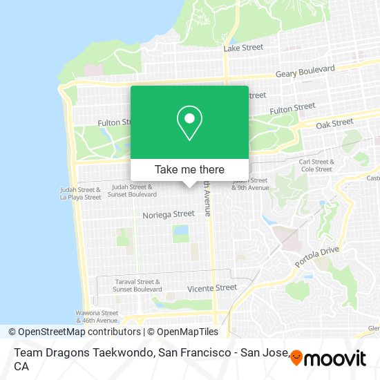 Team Dragons Taekwondo map