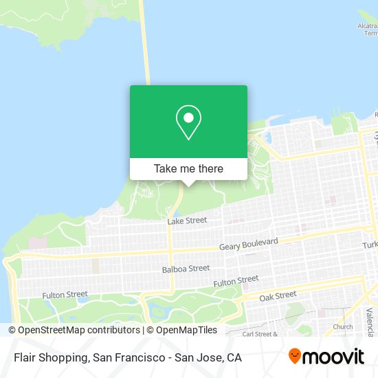 Flair Shopping map