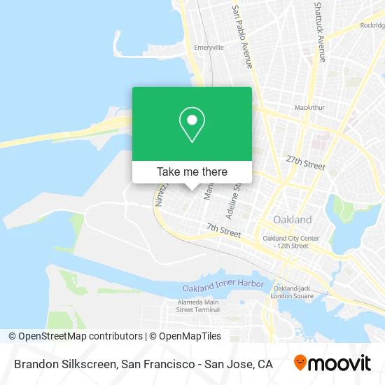 Brandon Silkscreen map