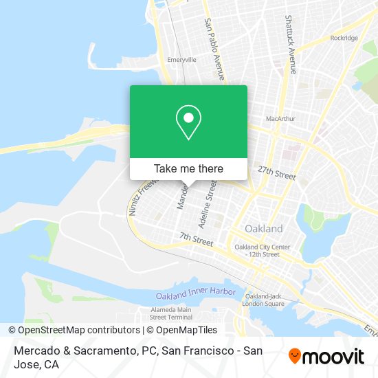 Mercado & Sacramento, PC map