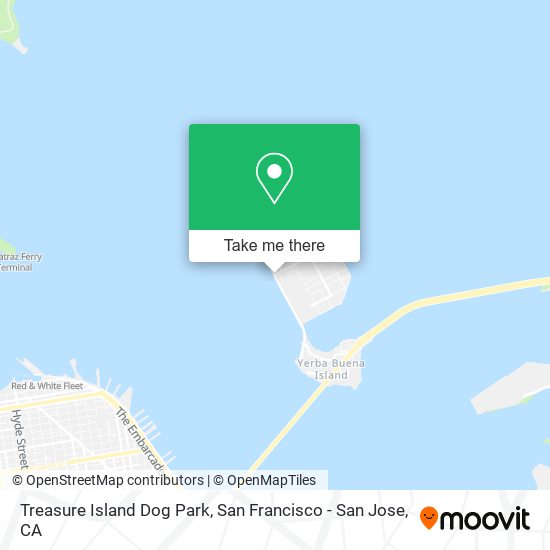 Mapa de Treasure Island Dog Park