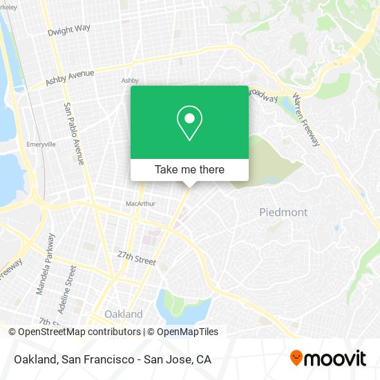 Oakland map