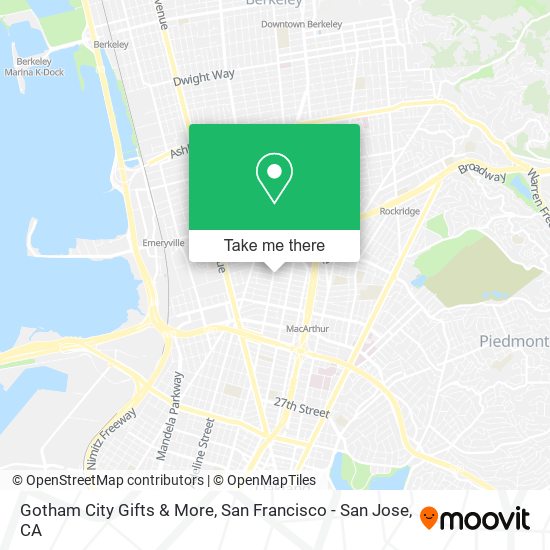 Gotham City Gifts & More map