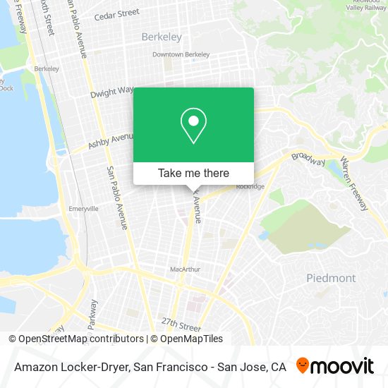 Mapa de Amazon Locker-Dryer