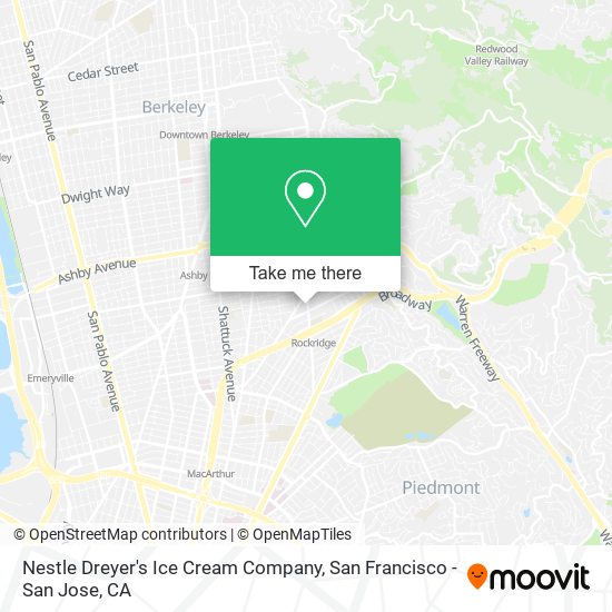 Mapa de Nestle Dreyer's Ice Cream Company