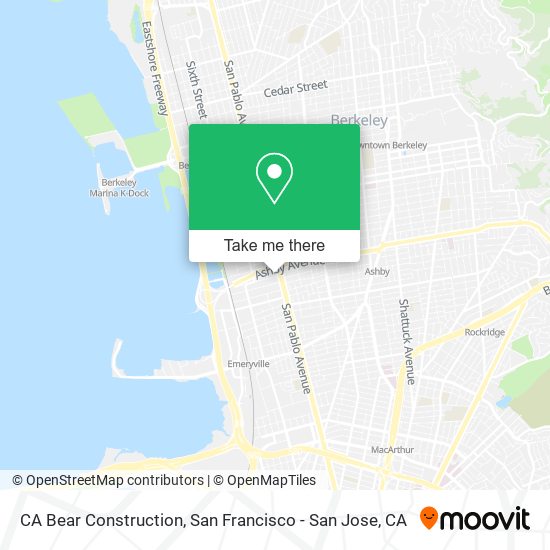 Mapa de CA Bear Construction