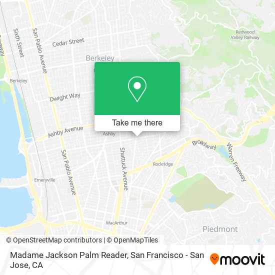 Madame Jackson Palm Reader map