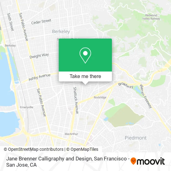 Jane Brenner Calligraphy and Design map