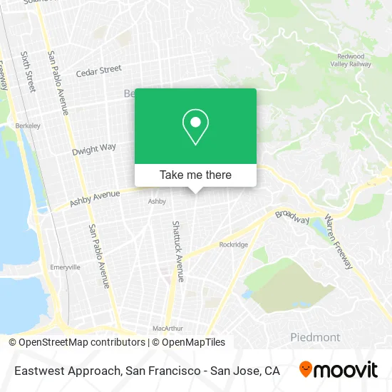 Eastwest Approach map