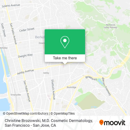 Christine Brozowski, M.D. Cosmetic Dermatology map