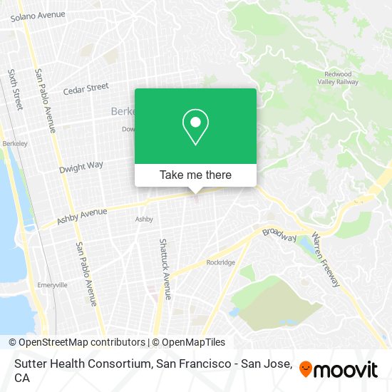 Mapa de Sutter Health Consortium