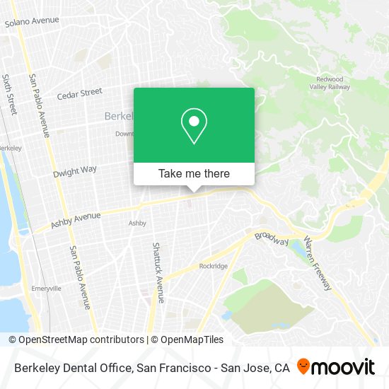 Berkeley Dental Office map